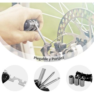 Herramienta reparacion Bicicleta Patinete ROCKBROS Multiherramienta Plegable Portátil Nuevo , ENVIO 24H