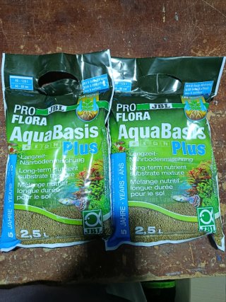 2 Sacos JBL AquaBasis Plus 2,5L. NUEVOS!