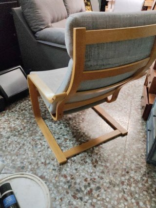 Sillón Ikea Poäng Tela Madera