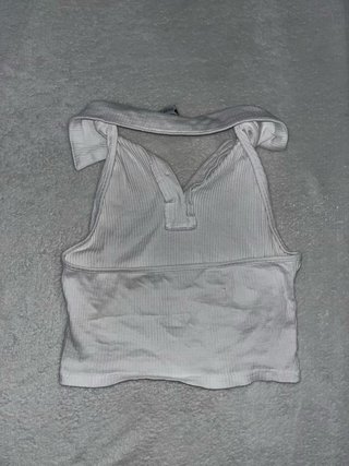 Top corto  con cuello polo