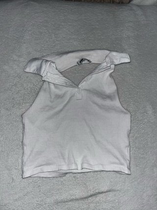 Top corto  con cuello polo