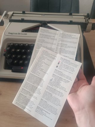 Máquina de escribir Olympia Regina de Luxe