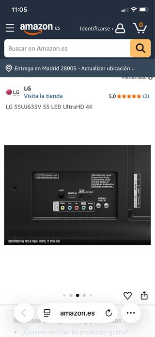 TV LG 55 LED 4K UHD