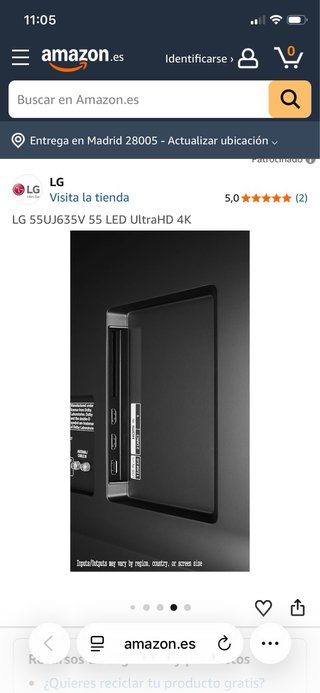 TV LG 55 LED 4K UHD