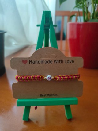 Pulseras con letra Inicia