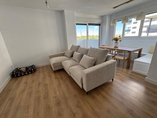 Sofá modular beige 3 plazas