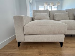Sofá modular beige 3 plazas