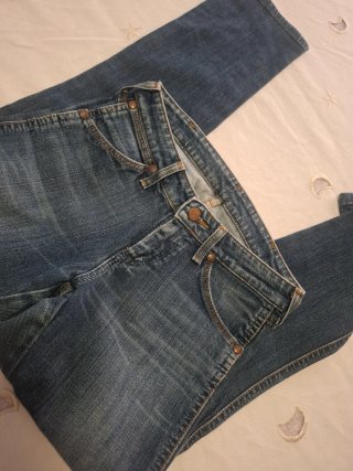 Vaqueros Wrangler Rectos Azules