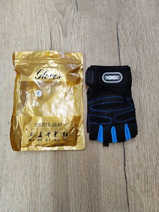 Guantes Cortos de Ciclismo y Gimnasio - Talla L