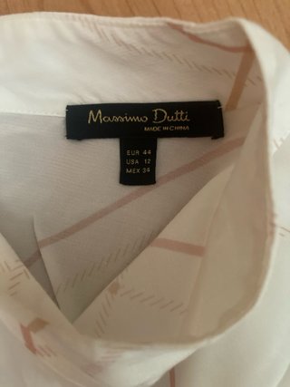 Blusa Massimo Dutti Blanca