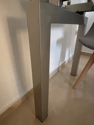 Mesa de cristal extensible