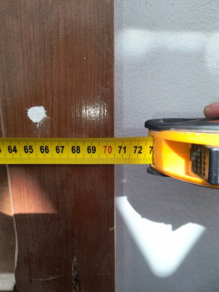 2 Puertas de madera marrón