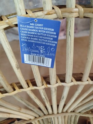 Sofá de caña para exterior o jardín