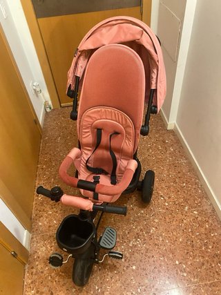 Triciclo Kinderkraft Aveo Plegable Rosa