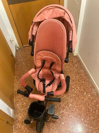 Triciclo Kinderkraft Aveo Plegable Rosa