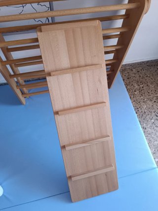 Triángulo de escalada plegable con tobogán