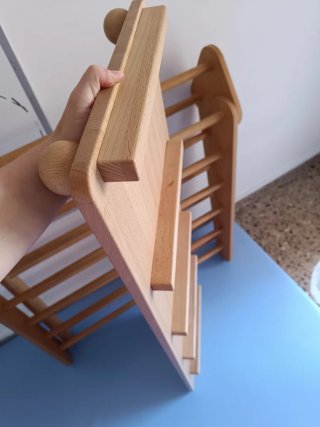 Triángulo de escalada plegable con tobogán