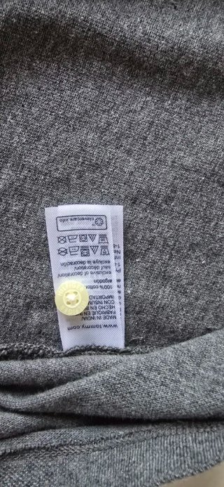 Polo Tommy Hilfiger Gris Talla L