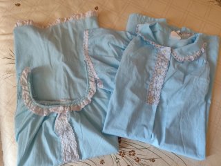 Set camicia e vestaglia vintage L