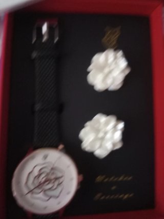 Conjunto Reloj y Pendientes Lucky Fox