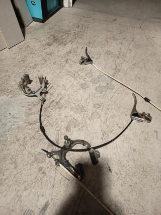 Pinzas y manetas freno bici antiguas