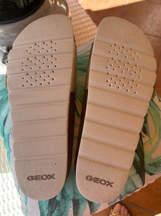 Sandalias / Chanclas Geox Doradas Piel Talla 39