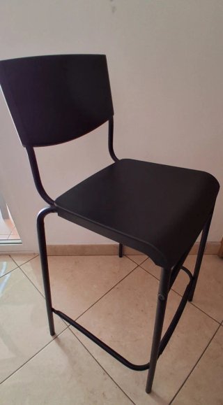 Taburete Alto STIG IKEA Negro