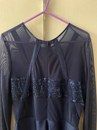 Maillot Gimnasia Rítmica Lentejuelas Azul