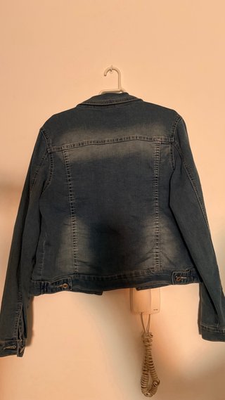 Chaqueta vaquera mujer con perlas