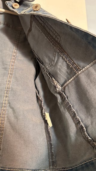 Chaqueta vaquera mujer con perlas