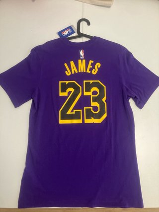 Camiseta Lakers Lebron James 23 Morada Talla M