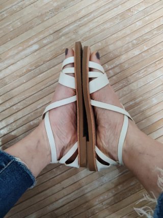 Sandalias Zara Niña Talla 35 Blancas