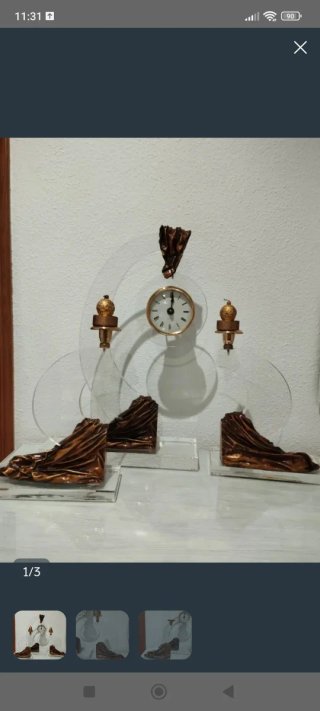 Cuadro espejo y decoración vintage