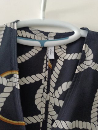 Vestido cruzado midi estampado