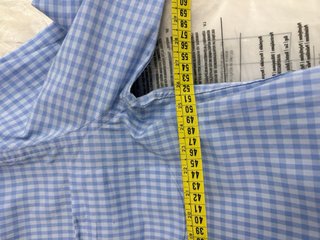 Camisa Lacoste Cuadros Azul Manga Larga