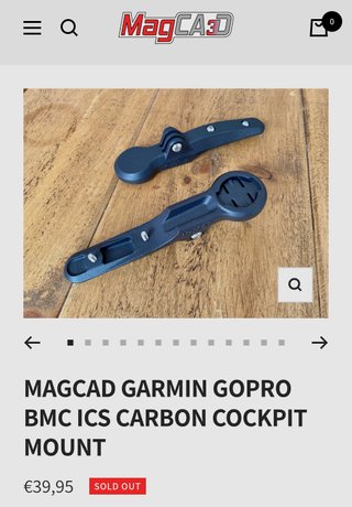 Soporte Garmin/GoPro Manillar BMC ICS