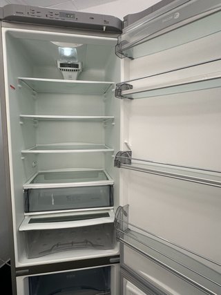 Nevera combi acero inoxidable
