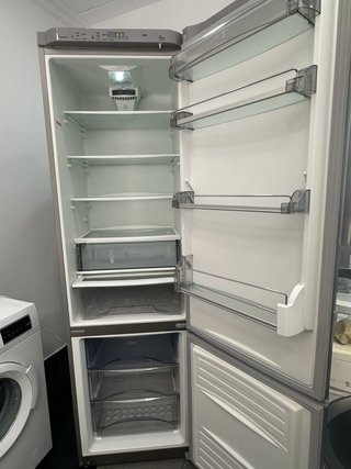 Nevera combi acero inoxidable