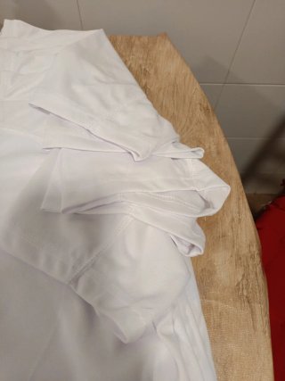 5 Camisetas VALENTO Talla L Blancas