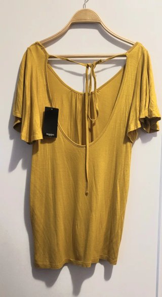 Top Mango Mostaza Talla S