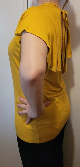 Top Mango Mostaza Talla S