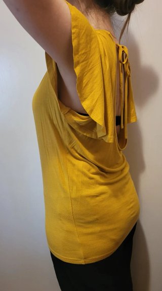 Top Mango Mostaza Talla S