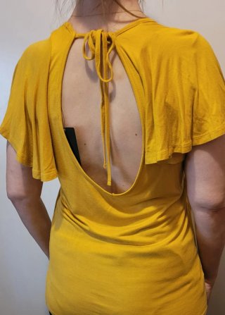 Top Mango Mostaza Talla S