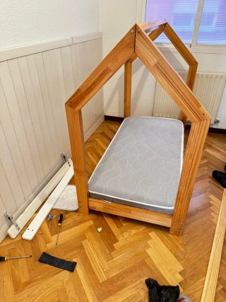 Cama Montessori Madera Natural