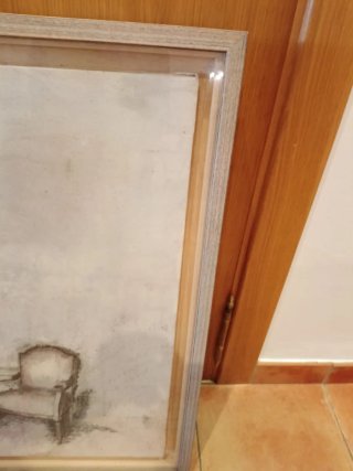 Cuadro pintado a mano 74x74