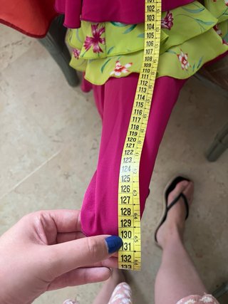 Traje Flamenca Verde Flores Buganvilla