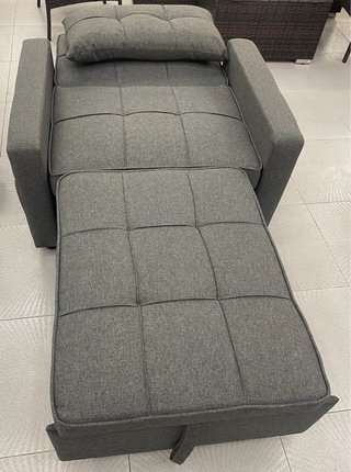 Sofá Cama Gris Tela