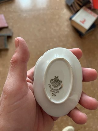 Palillero Rosenthal Porcelana Baviera Flores Rosas