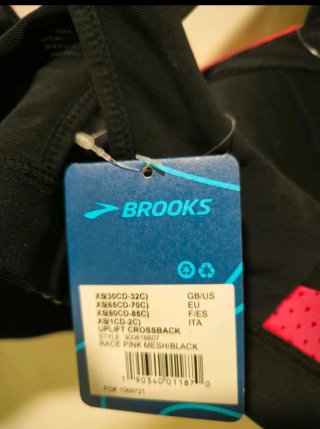 Sujetador deportivo de alta sujeción Brooks XS
