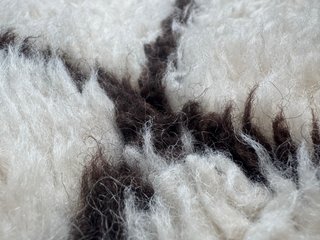 URGE VENTA Alfombra Bereber Lana Beige y Negra